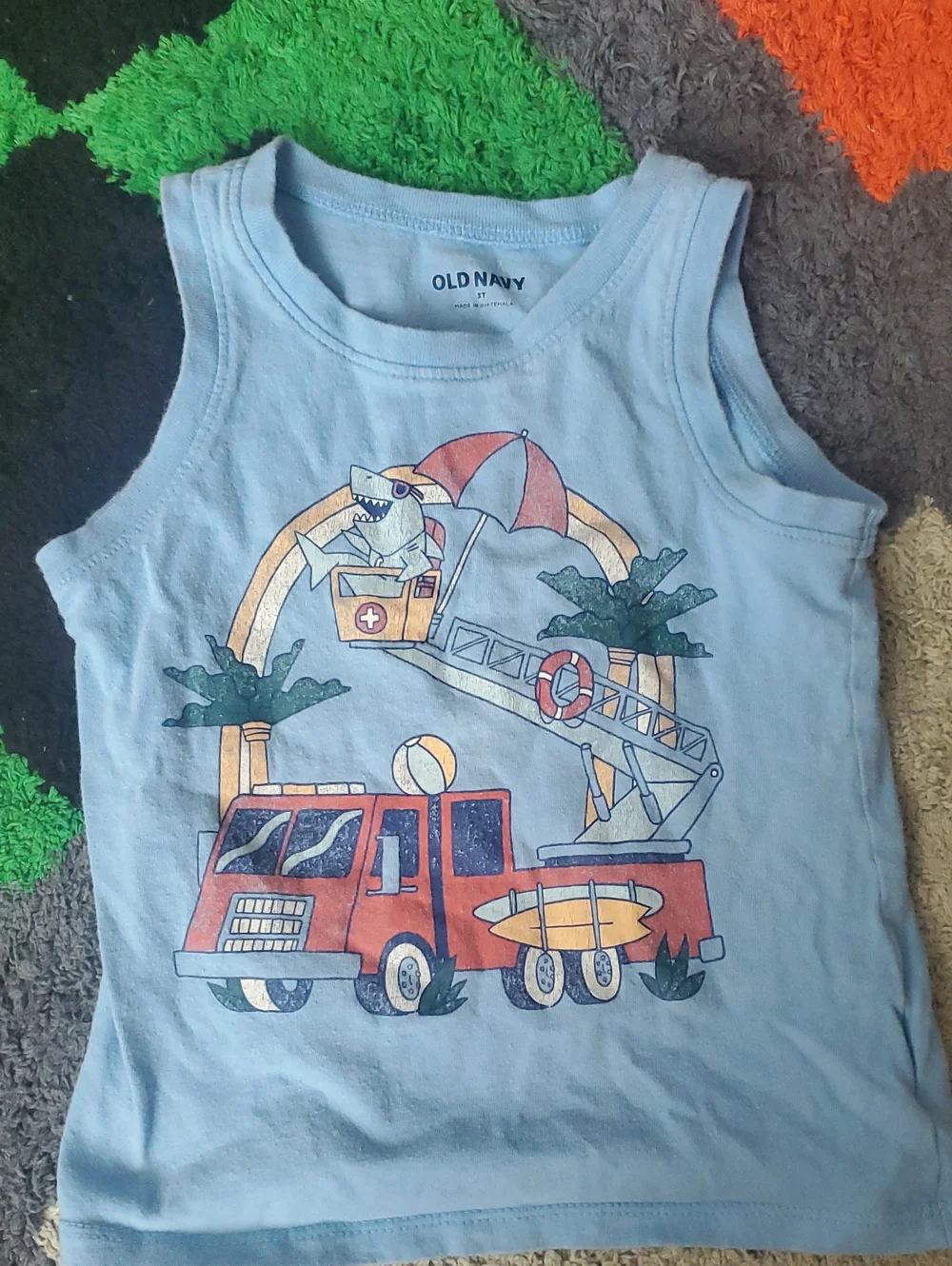 Old Navy Toddler Tank Top - Light Blue & White (2-Pack)